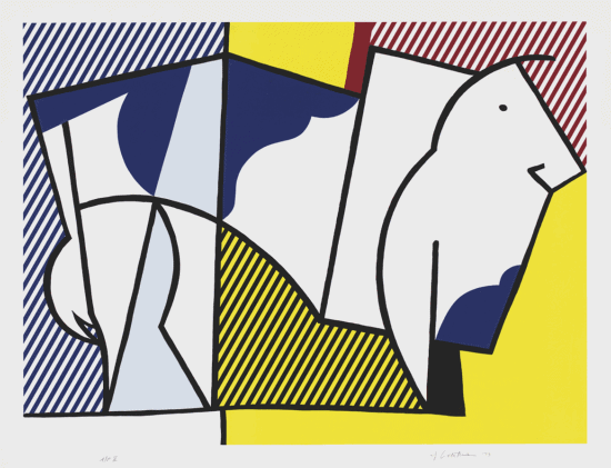 Roy Lichtenstein Lithograph, Bull III, 1973