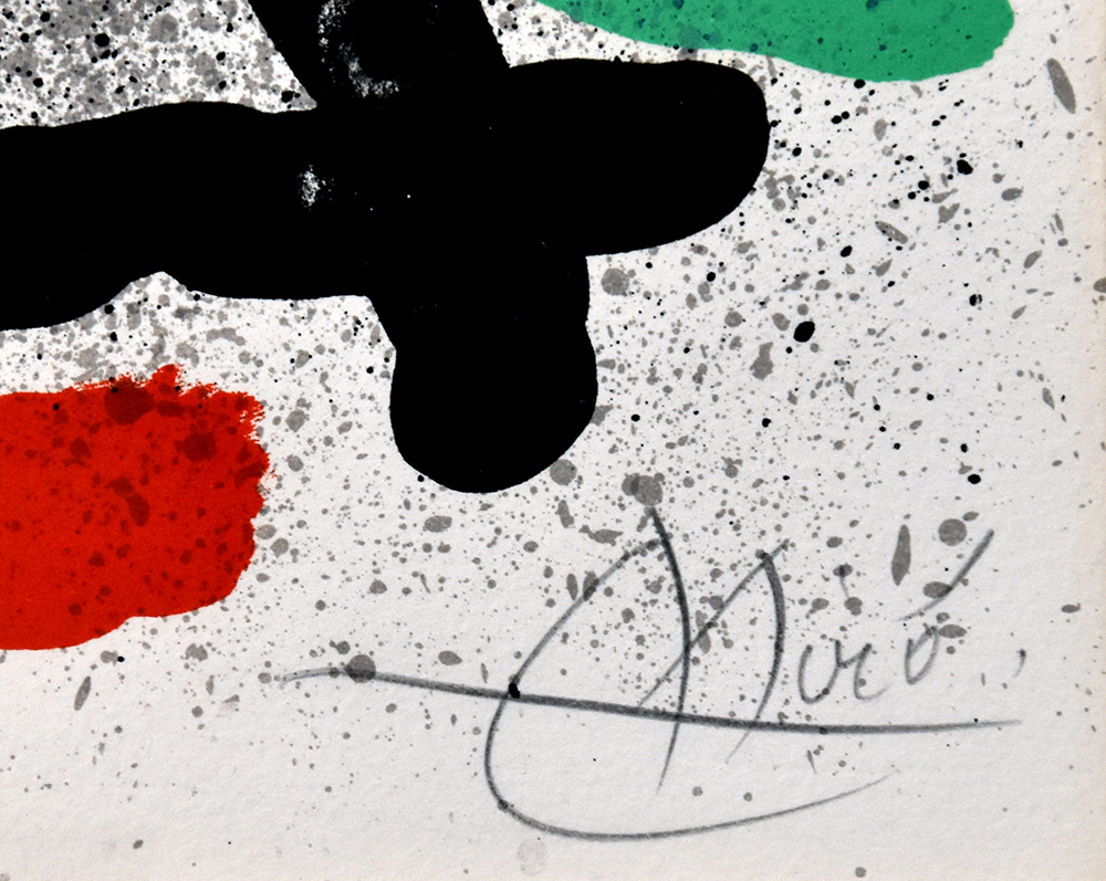 Joan Miró signature, Cahier d'ombres (Book of Shadows), 1971
