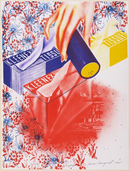 James Rosenquist Lithograph, Campaign, 1965