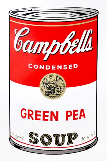 Andy Warhol Screen Print, Green Pea, from Campbell's Soup I, 1968