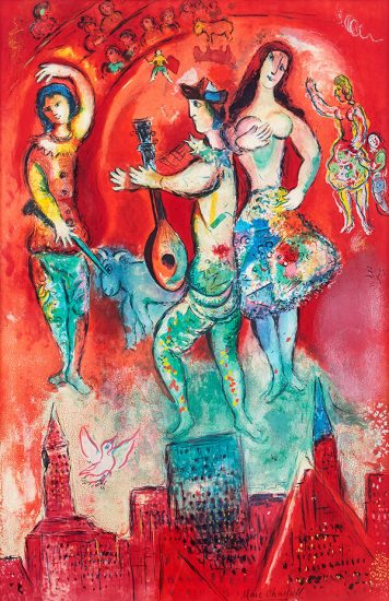 Marc Chagall Lithograph, Carmen, 1966
