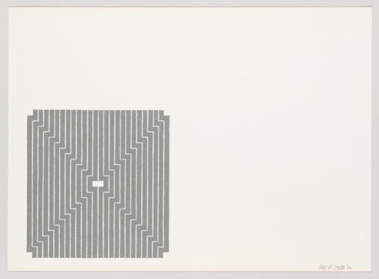 Frank Stella Lithograph, Avicenna, from Aluminum Series, 1970