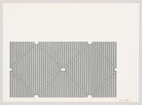 Frank Stella Lithograph, Casa Cornu, from Aluminum Series, 1970