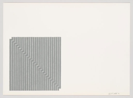 Frank Stella Lithograph, Kingsbury Run, from Aluminum Series, 1970