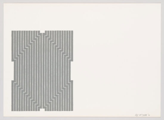 Frank Stella Lithograph, Marquis de Portago, from Aluminum Series, 1970