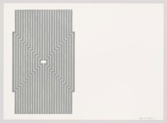 Frank Stella Lithograph, Six Mile Lower, from Aluminum Series, 1970