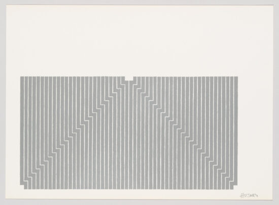 Frank Stella Lithograph, Union Pacific, from Aluminum Series, 1970