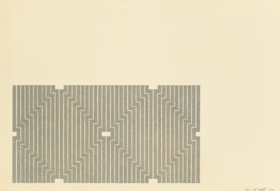 Frank Stella Lithograph, Casa Cornu (First Version), 1969