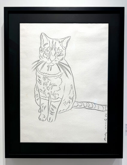 Andy Warhol Drawing, Cat, 1986