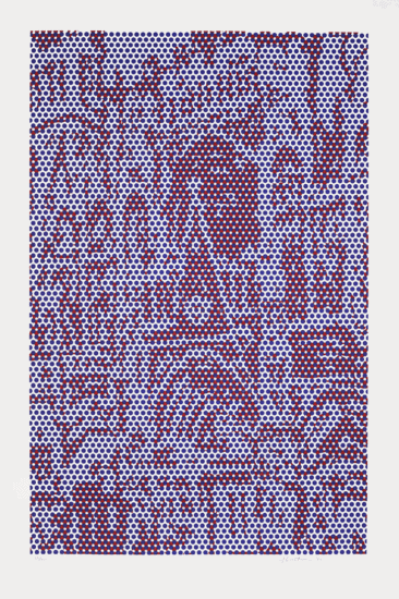 Roy Lichtenstein Lithograph, Cathedral #4, 1969