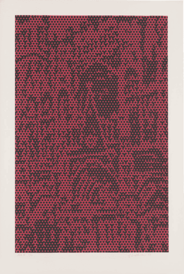 Roy Lichtenstein Lithograph, Cathedral #6, State II, 1969