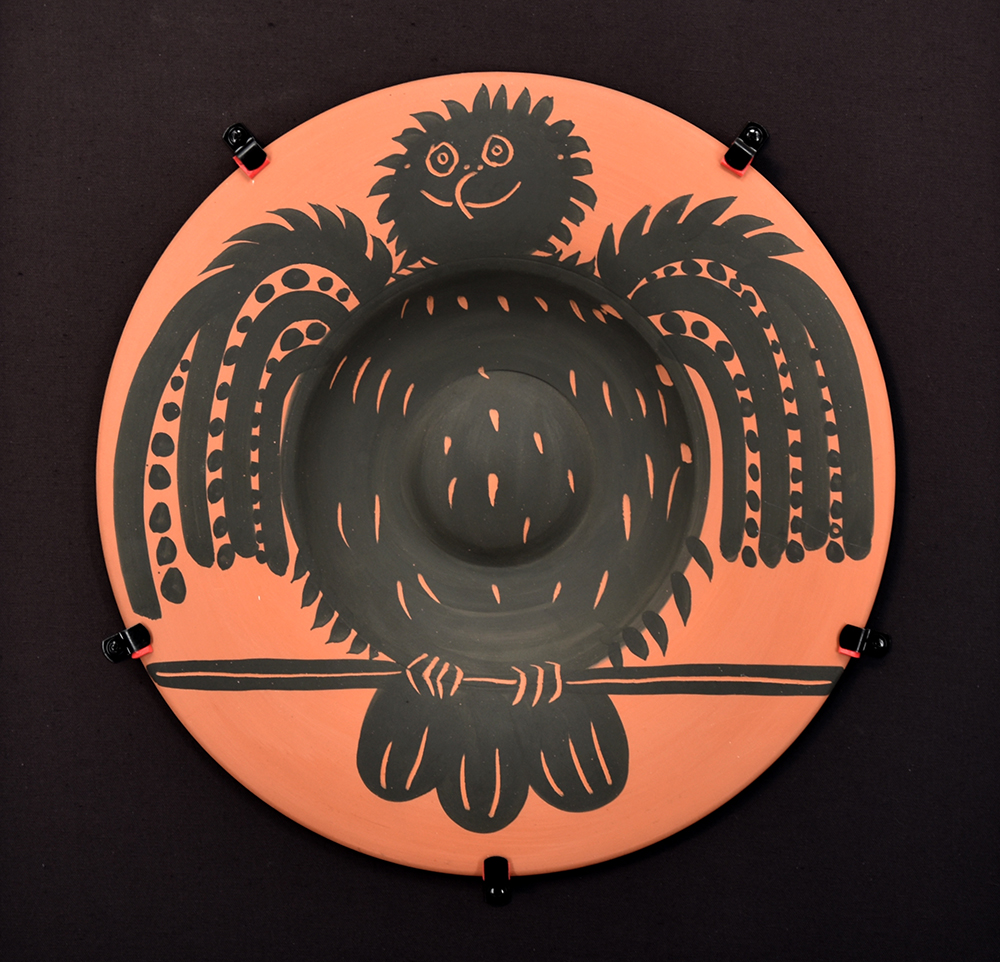 Pablo Picasso, Ceramic Perched Black Owl (Hibou Noir Perche), 1957 A.R. 398