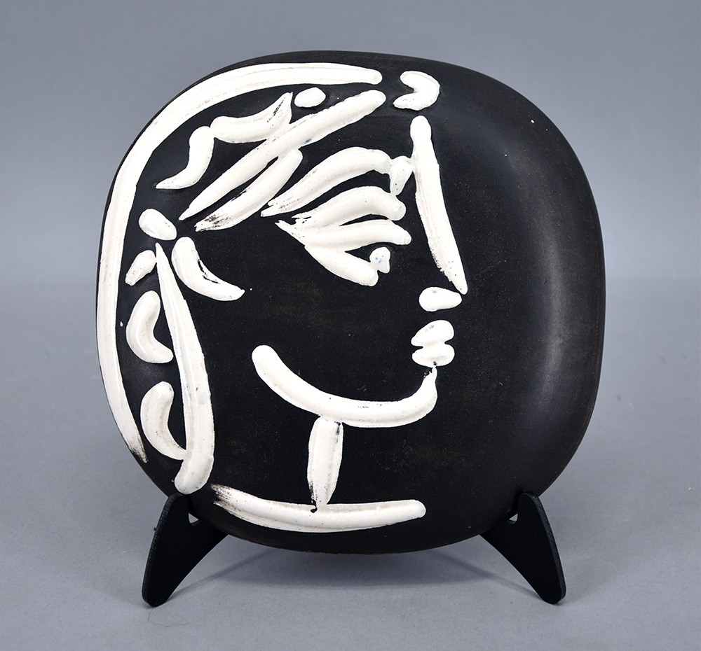 Pablo Picasso ceramic Profil de Jacqueline (Jacqueline’s Profile), 1956 A.R. 385