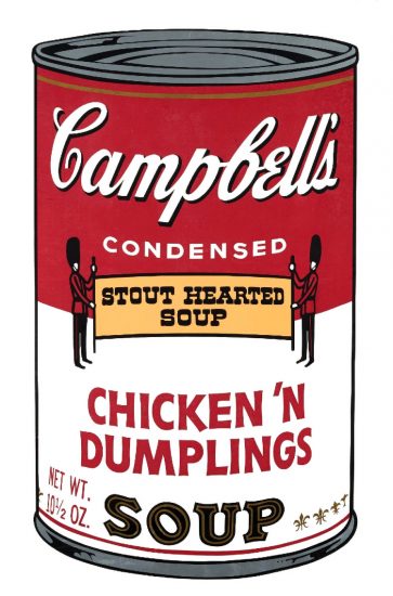 Andy Warhol Screen Print, Chicken ‘N Dumplings Soup from Campbell’s Soup II, 1969