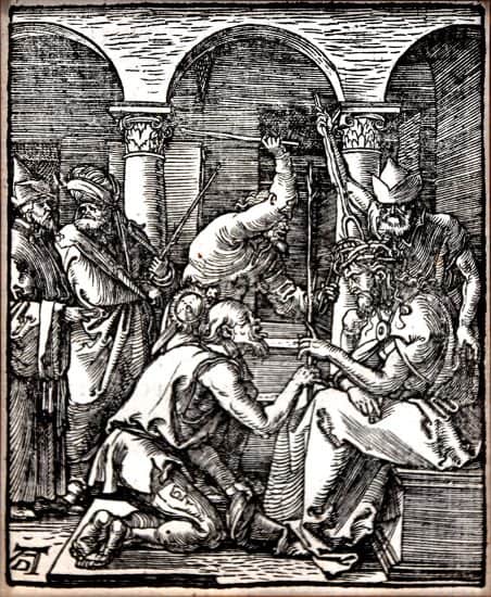 Albrecht Dürer Woodcut, Christ Crowned with Thorns (The Small Passion), 1612