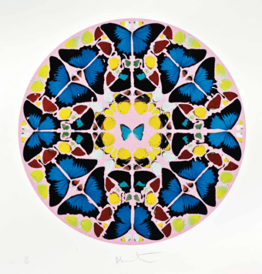 Damien Hirst Screen Print, Coeli Enarrant (diamond dust), 2010