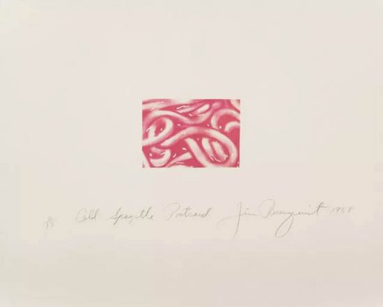 James Rosenquist Lithograph, Cold Spaghetti Postcard, 1968