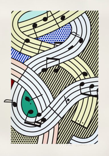 Roy Lichtenstein Screen Print, Composition III, 1996