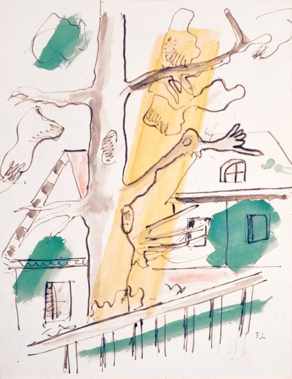 Fernand Léger Mixed, Composition á l’arbre, 1948