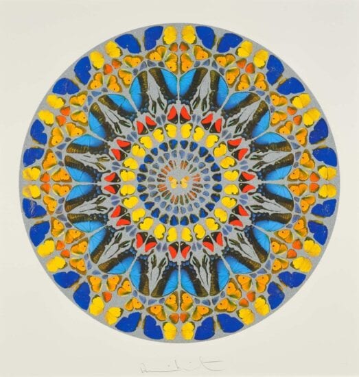 Damien Hirst Screen Print, Confitebor Tibi (diamond dust), 2009