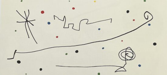 Joan Miró Etching and Aquatint, Plate I from L'Émancipation Définitive de la Queue du Chat (The Final Liberation of the Cat's Tail), 1978