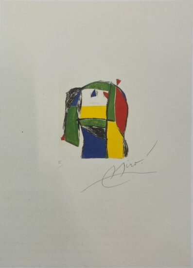 Joan Miró Etching and Aquatint, Constitución Española 1978 (Spanish Constitution 1978), 1978