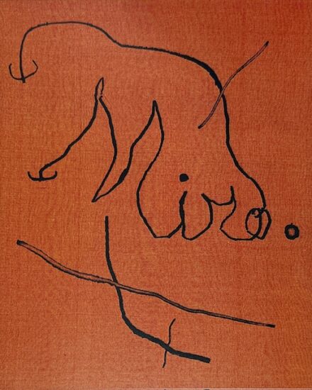 Joan Miró Etching, Cover for Sans le Soleil, Malgré les Autres Astres, il Ferait Nuit (Without the Sun, Despite the Other Stars, it Would be Night), 1965