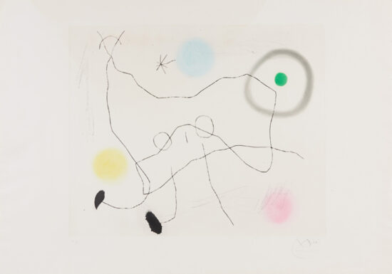 Joan Miró Aquatint, Crapaud Lyre (Lyre Toad), 1965