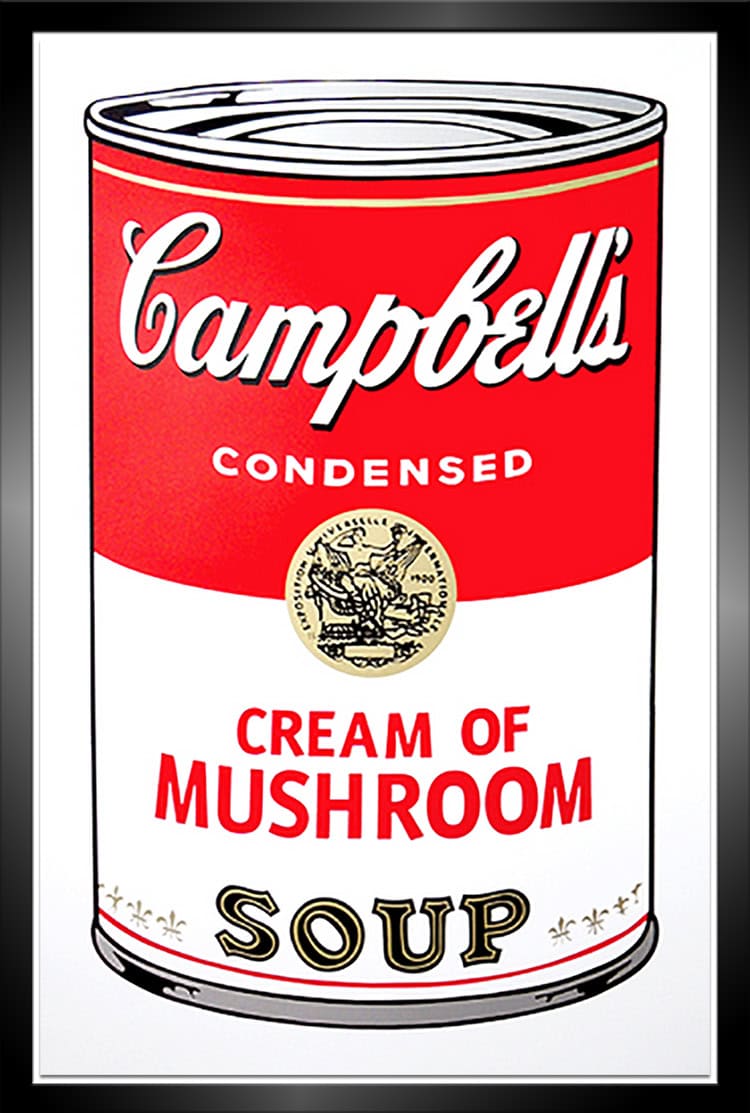 Andy Warhol, Cream of Mushroom Soup, from the Campbell's Soup I