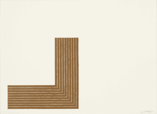 Frank Stella Lithograph, Creede II, from Copper Series, 1970