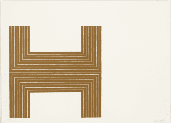 Frank Stella Lithograph, Pagosa Springs, from Copper Series, 1970