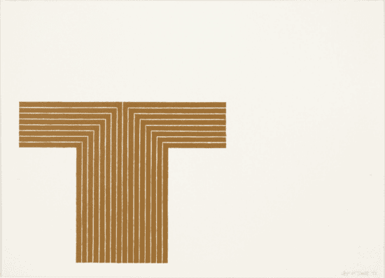 Frank Stella Lithograph, Telluride, from Copper Series, 1970