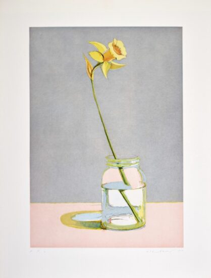 Wayne Thiebaud Etching and Aquatint, Daffodil, from Recent Etchings I, 1979