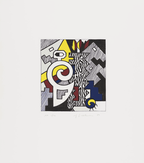 Roy Lichtenstein Etching and Aquatint, Dancing Figures, 1980