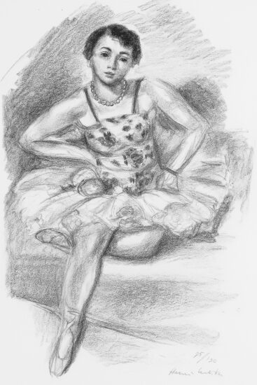 Henri Matisse Lithograph, Danseuse assise (Seated Dancer), 1927