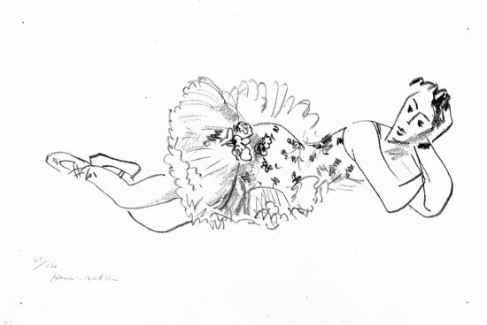 Henri Matisse Lithograph, Danseuse allongée, Tête accoudée, from Dix Danseuses (Lying Dancer, Head Resting, from Ten Dancers), 1925-1926
