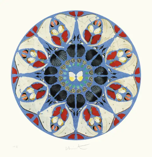 Damien Hirst Screen Print, Deus, Deus Meus (diamond dust), 2009