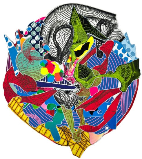 Frank Stella Lithograph, Dubiaxo, from Imaginary Places Series, 1996