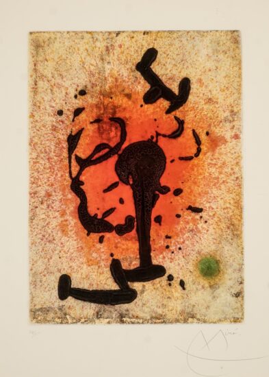 Joan Miró Aquatint, Éclats (Shards), 1968