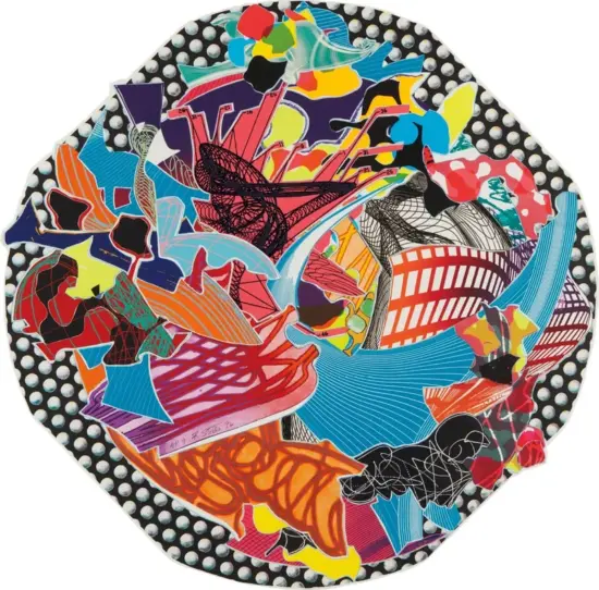 Frank Stella Lithograph, Fattipuff, from Imaginary Places Series, 1996