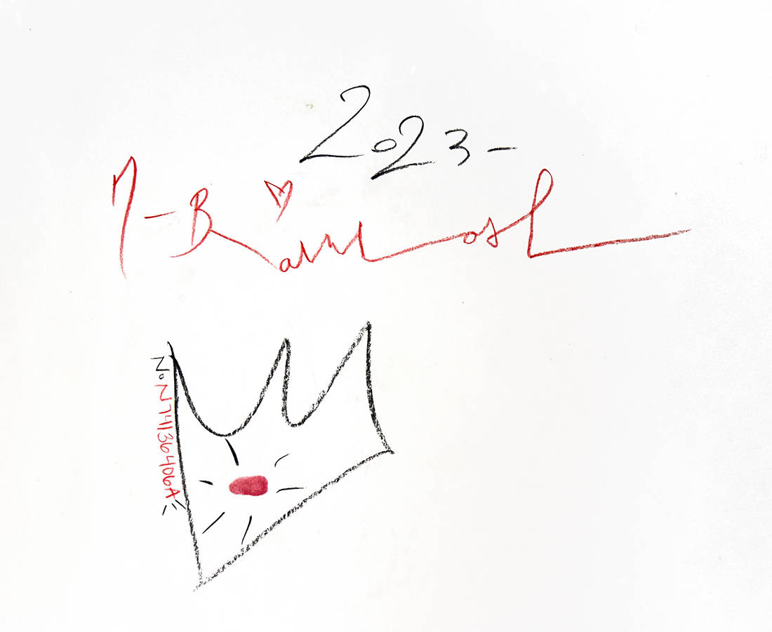 Mr. Brainwash signature, Einstein, 2023 Large