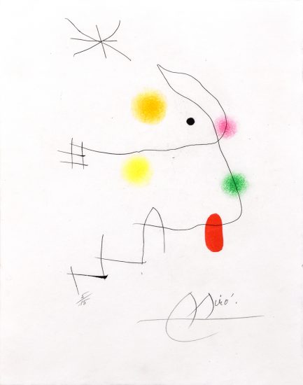 Joan Miró Etching, El Inocente (The Innocent) pl. 11, 1974