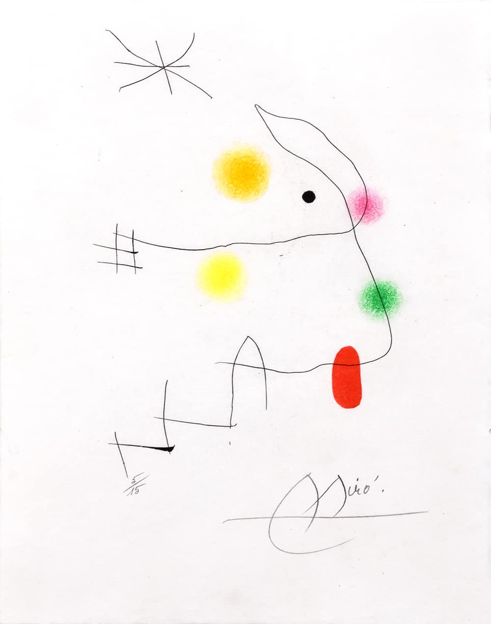Joan Miró signature, El Inocente (The Innocent) pl. 11, 1974 (image 1)