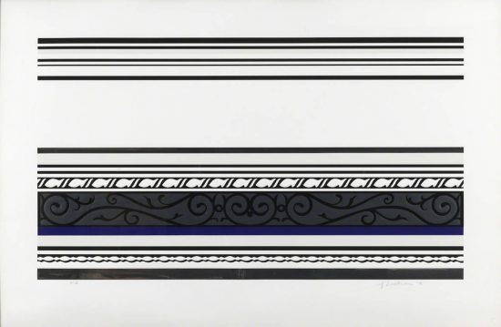 Roy Lichtenstein Screen Print, Entablature IX, 1976
