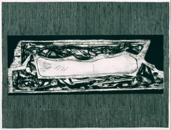 Frank Stella Etching, Epitaph to Beuys, 1991