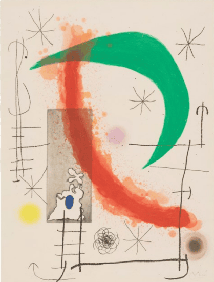 Joan Miró Etching Aquatint with Carborundum, Escalade, 1969