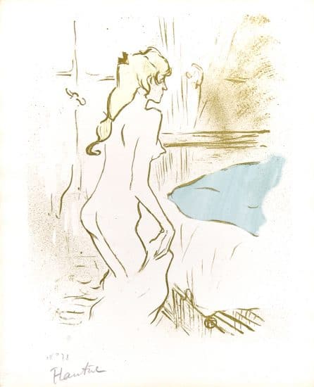 Henri de Toulouse-Lautrec Lithograph, Etude de femme (Study of a Woman), 1893