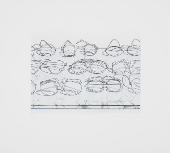 Wayne Thiebaud Etching, Eyeglasses, 1994