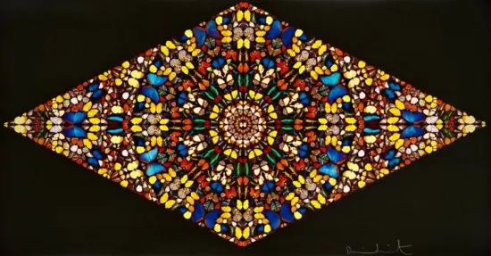 Damien Hirst Screen Print, Faithless, 2006