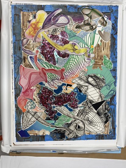 Frank Stella Etching, Fanattia, from the Imaginary Places Series, 1995 CTP